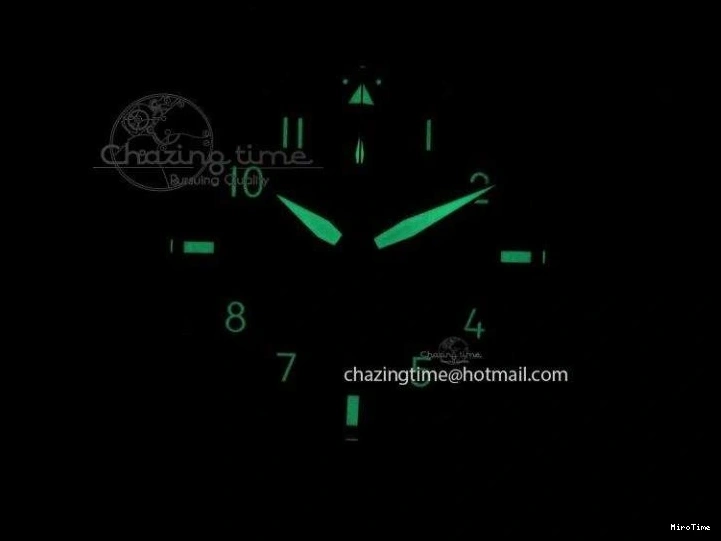 MIROTIME 0128 Youthful Pilot Spitfire 3878 Chrono BP Gray Dial SS On Black Leather Strap A 7368